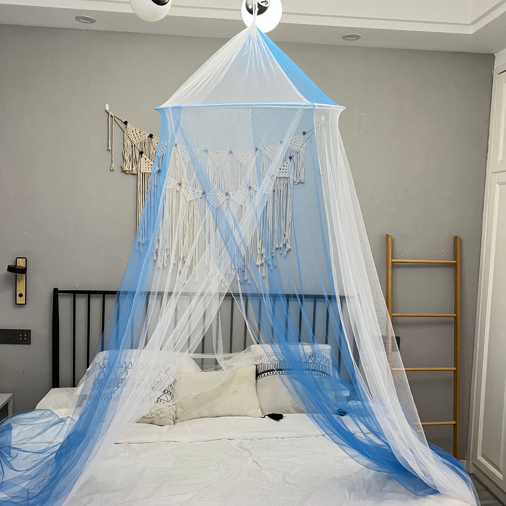 New Design Hanging Bed Mosquito Net Hung Dome Mosquito Net Bed Netting Canopy Room Decoration