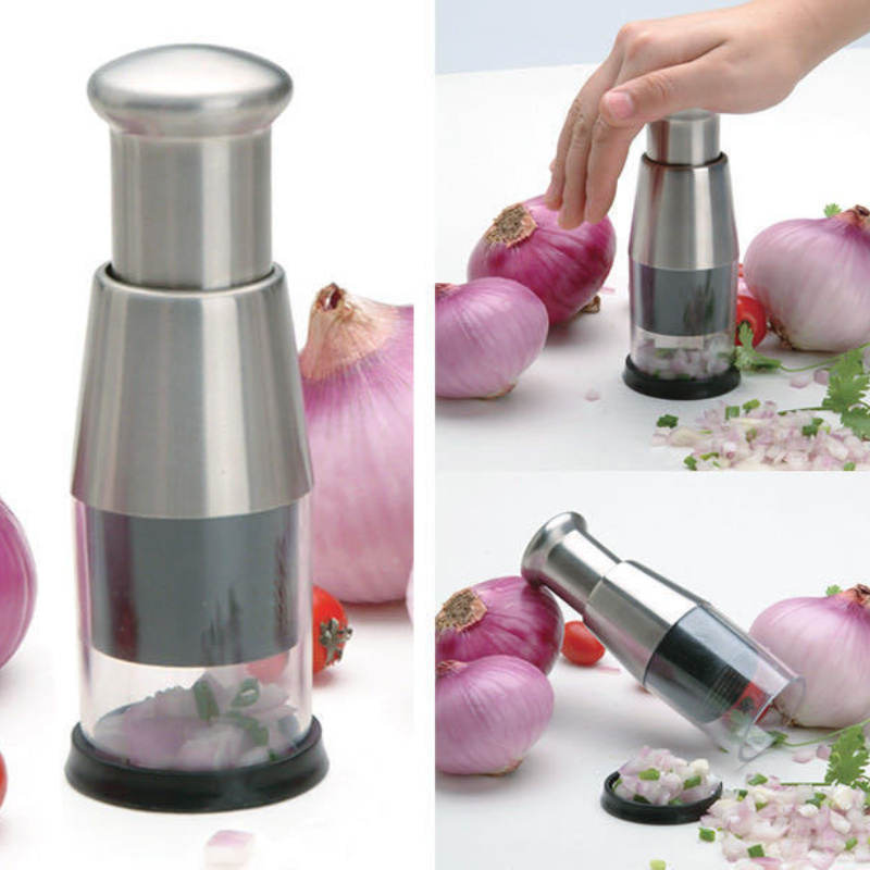 Manual Onion Chopper Garlic Crusher Pressing Handheld Food Chopper Slicer Dicer Mixer Kitchen Vegetable Slicer Peeler Tools