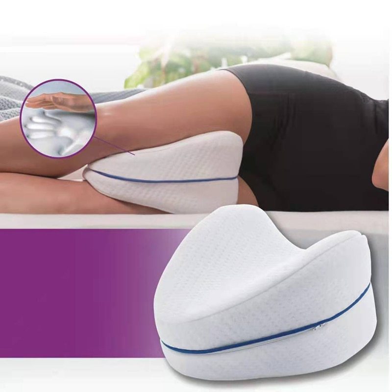 Back Hip Body Joint Pain Relief Thigh Leg Orthopedic Sciatica Pad Cushion Home Memory Foam Cotton Leg Pillow