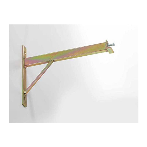 High Quality Wall-Mounted Bike Rack 2 Slots with Bracket and Tube Zinc-Coated Steel Tropical Gold 35x37x30 cm