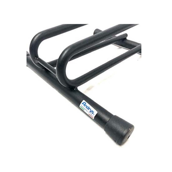 High Quality Bike Stand 1 Place Detachable with Caps Steel Material Black Color 38.5 x 29 x 67 cm Wheel Parking Width 8 cm