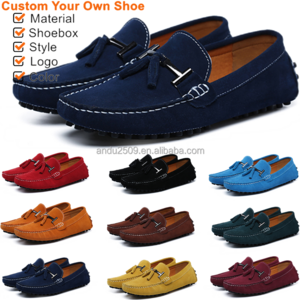 Best Seller  Men's Dress Shoes Loafers Men Soft Moccasin Driving Shoes Big Size 49 Suede Leather Boat Men Loafers Shoes