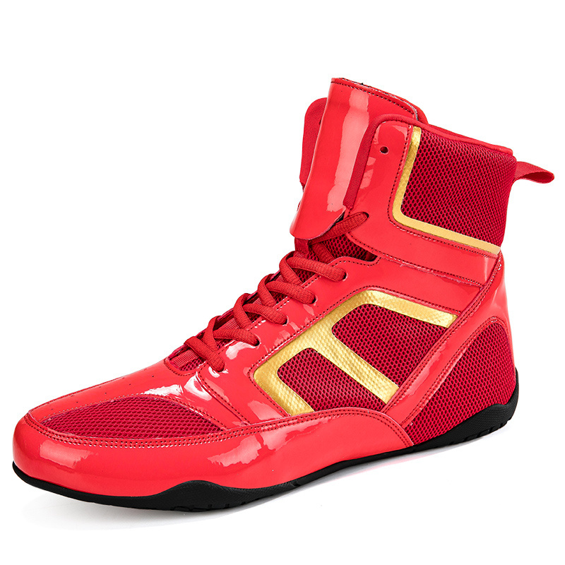 Make Your Own Boxing Gym Sneakers Custom High Quality New Design Scarpe Wrestling Pro Boxing Shoes