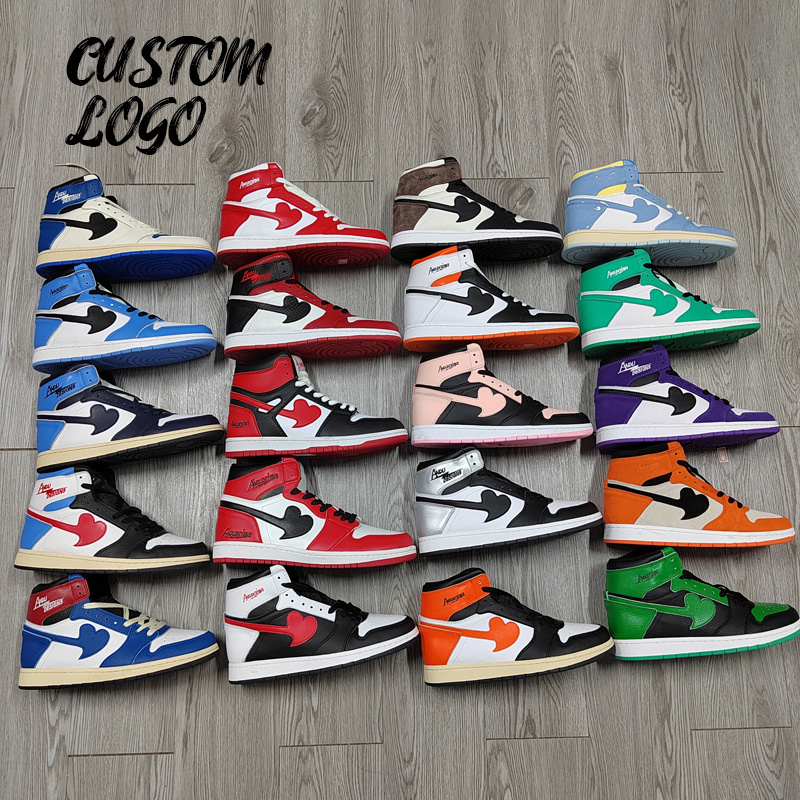 Wholesale New Genuine Leather Sneaker Chicago Custom Odm Logo Basketball Style Shoes