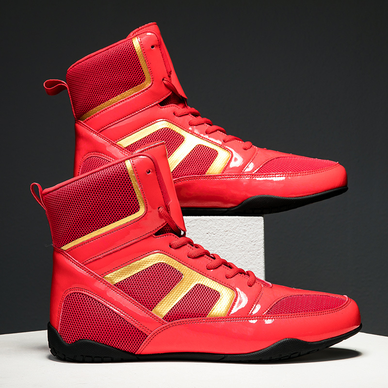 Make Your Own Boxing Gym Sneakers Custom High Quality New Design Scarpe Wrestling Pro Boxing Shoes