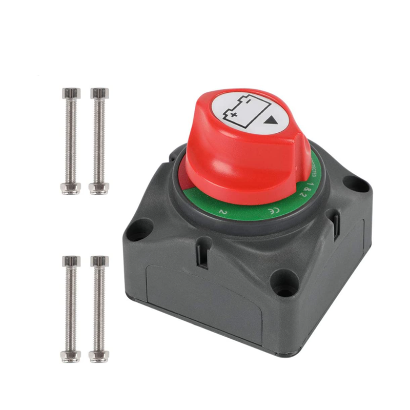 Battery Switch 12V-48V Battery Disconnect Master Power Cut-Off Switch for RV, ATV, Car, Marine Boat, UTV, Vehicles and Camper