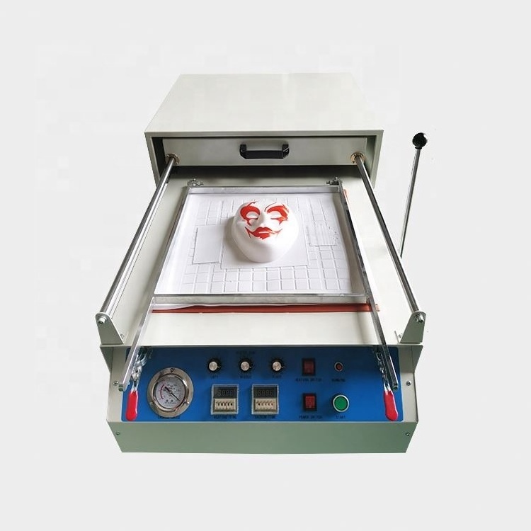 Thermoplastic sheet PVC PET Acrylic vacuum forming machine small desktop manual 3d letters machine for signs