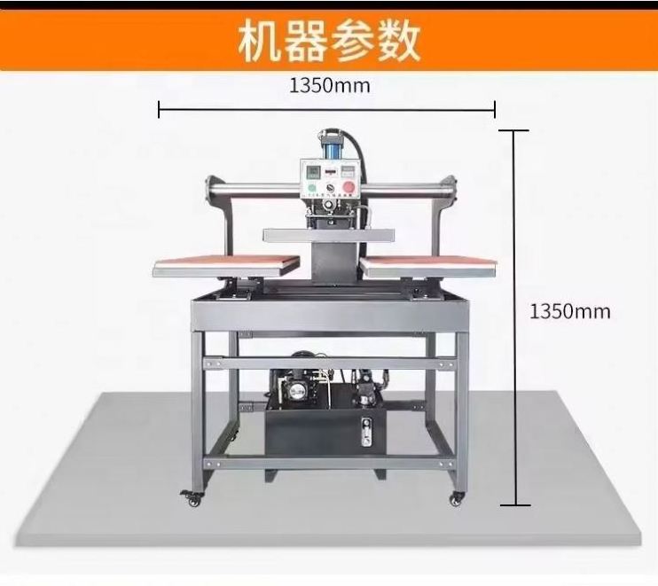 Semi Automatic Hydraulic Automatic Heating Pressing Machine 40x60 Dual Station High Pressure Printing Press Heat Transfer