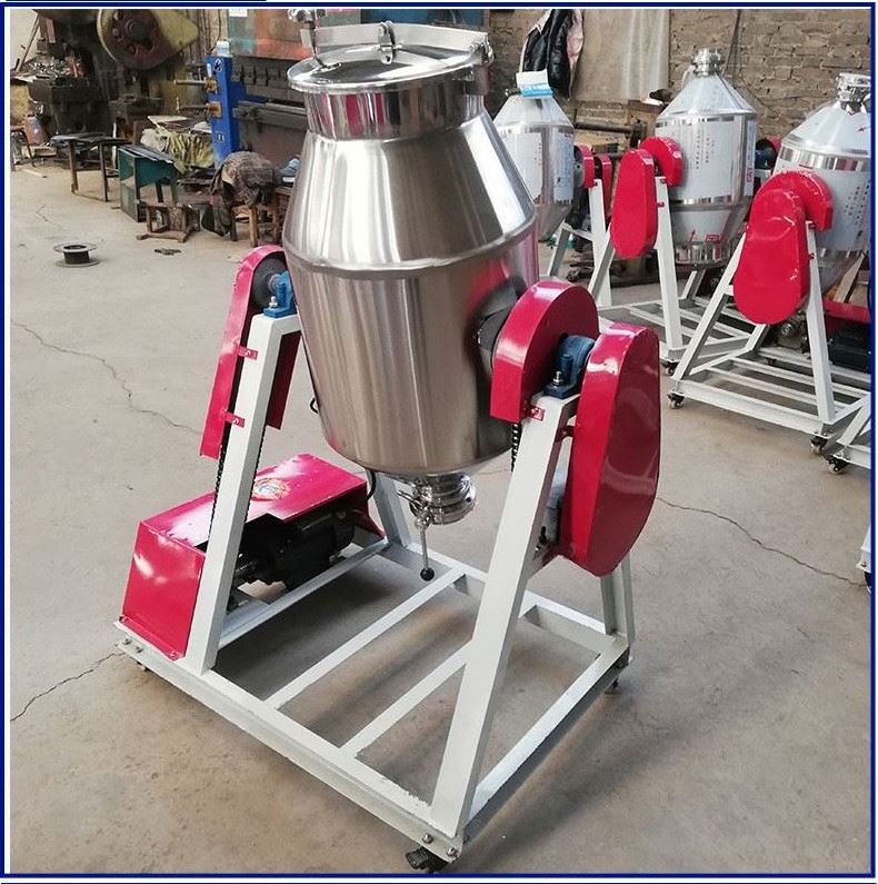 Stainless Steel Food Dry Powder Mixer with Motor and PLCS for Mixing Spice Seasoning Pepper Dough Herbs Starch Powder