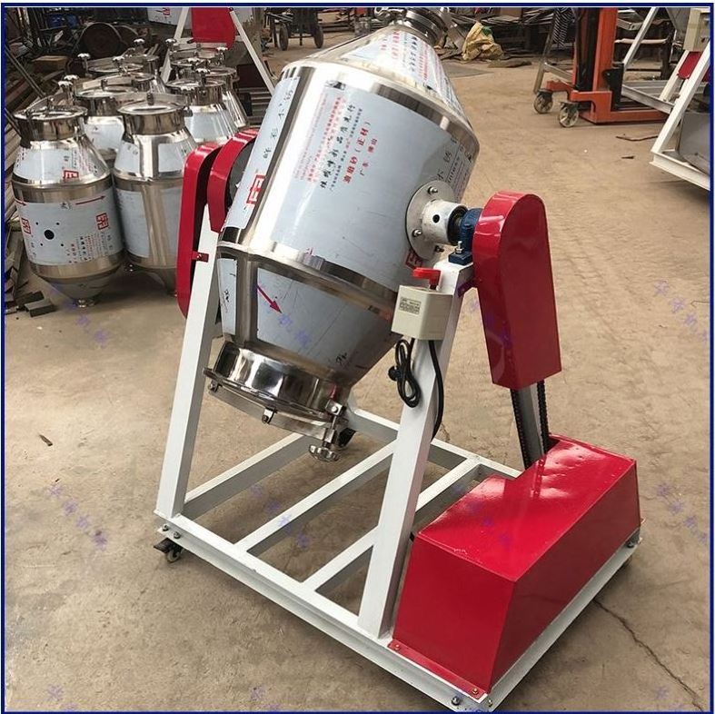 Stainless Steel Food Dry Powder Mixer with Motor and PLCS for Mixing Spice Seasoning Pepper Dough Herbs Starch Powder