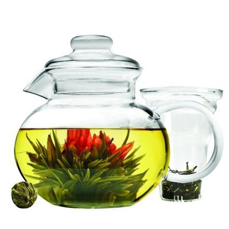 Factory direct High Borosilicate heat resistant small glass teapot