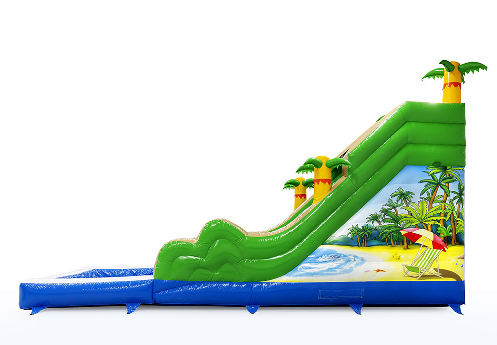 Inflatable beach theme water slide for summer party event/water slide with pool