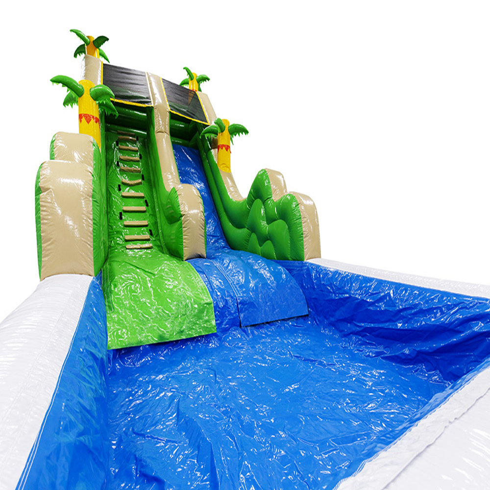 Inflatable beach theme water slide for summer party event/water slide with pool