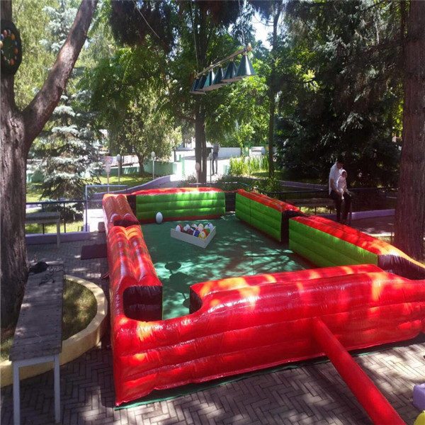 inflatable snookball game, inflatable football field made of vinyl for commercial use