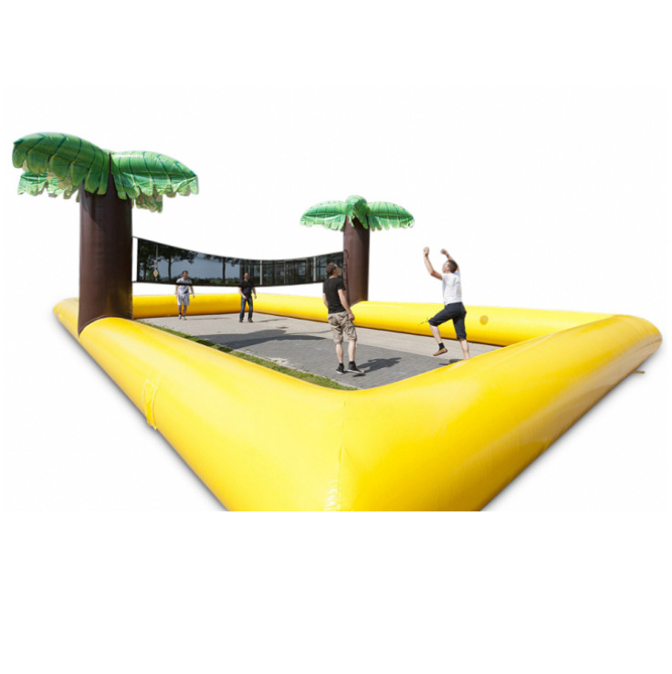 inflatable volleyball court on beach sports game n inflatable volleyball set