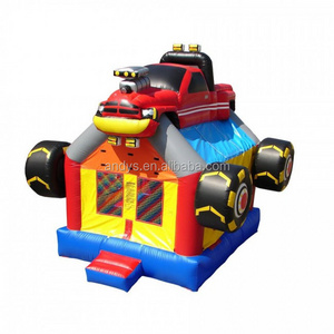 0.55mm coated PVC Inflatable car bouncer for commercial use