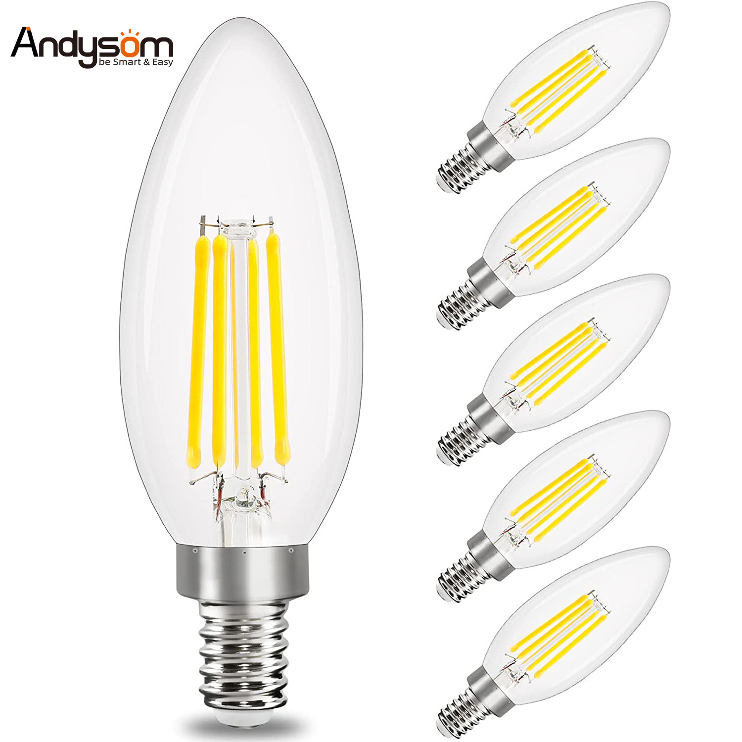 Factory price edison C35 filament candle led bulbs 3w dimmable  bulbs