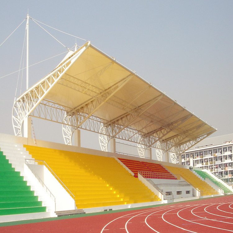 Cost-effective Stadium Bleachers Roof Tensile Membrane Structure