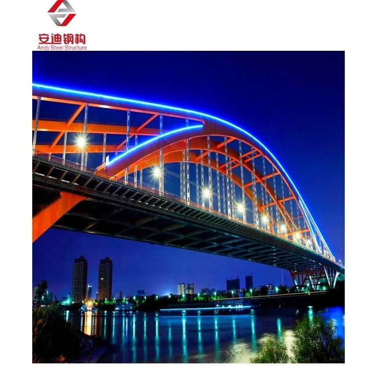 Prefabricated High Strength Steel Structure Bridge Galvanized Steel Frame Pipe Truss Bailey Pedestrian Bridge