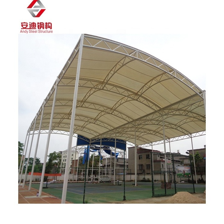 PVDF Tensile Membrane Steel Truss Steel Structure Basketball Gym/Hall/Court Stadium