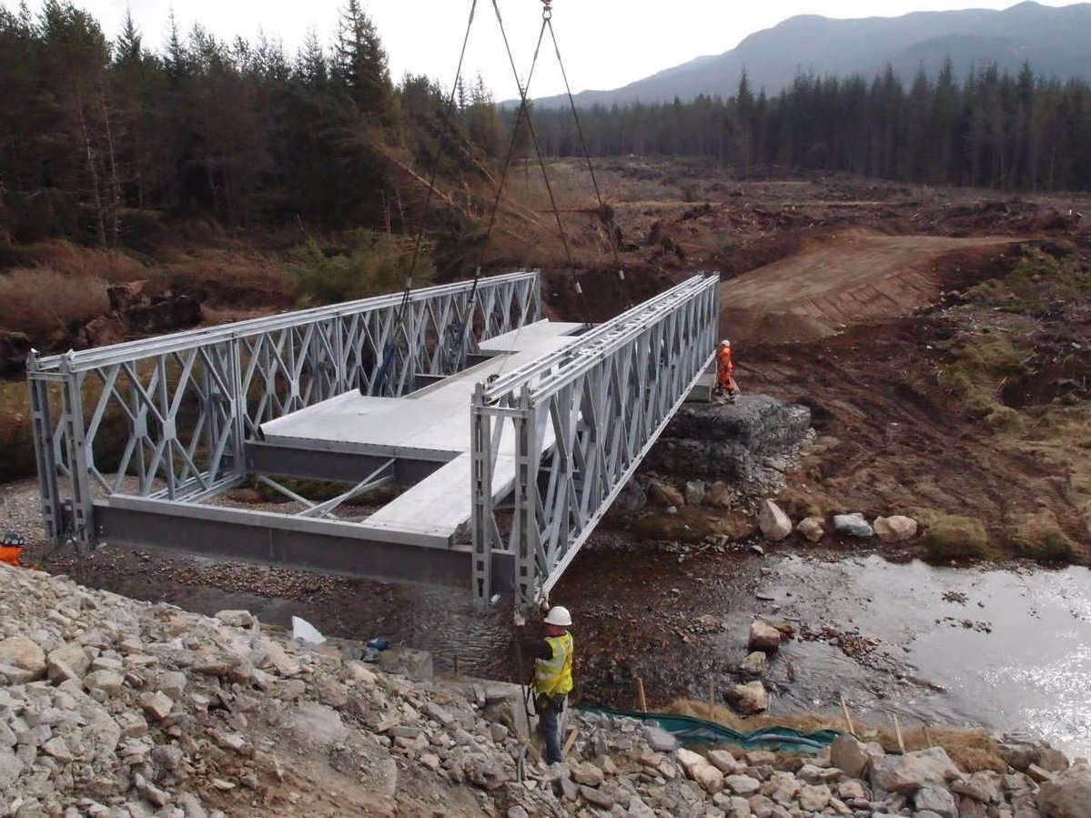 Galvanized Modular Steel Panels Pedestrian Bridge Steel Truss Structure Puentes Bailey