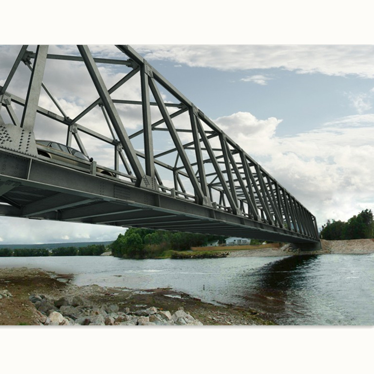 Manufacturer Prefab Galvanized Steel Truss Structure Beam Bridge Steel Frame Bridge