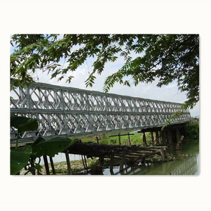 Prefabricated Galvanized Puente Bailey Steel Structure Temporary Pedestrian Bridge Compact 200 Panel Portable Steel Truss Bridge