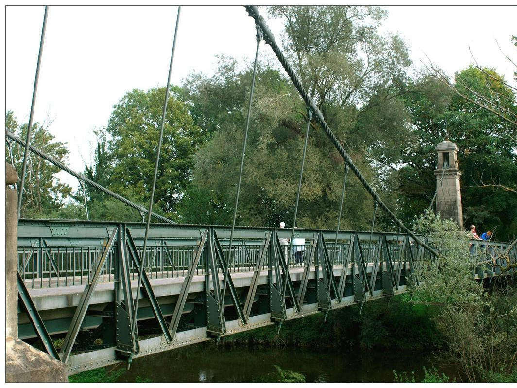 Prefabricated Galvanized Puente Bailey Steel Truss Structure Pedestrian Iron Bridge