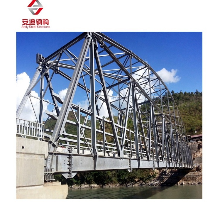 Prefab Steel Pipe Bridge Steel Structure Overpass Truss Bailey Bridge Railway Bridge