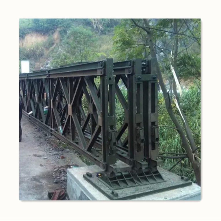 Prefabricated Steel Structure Bailey Bridge Triple Truss Single Storey Mabey Bridge Modular Panel Bridge