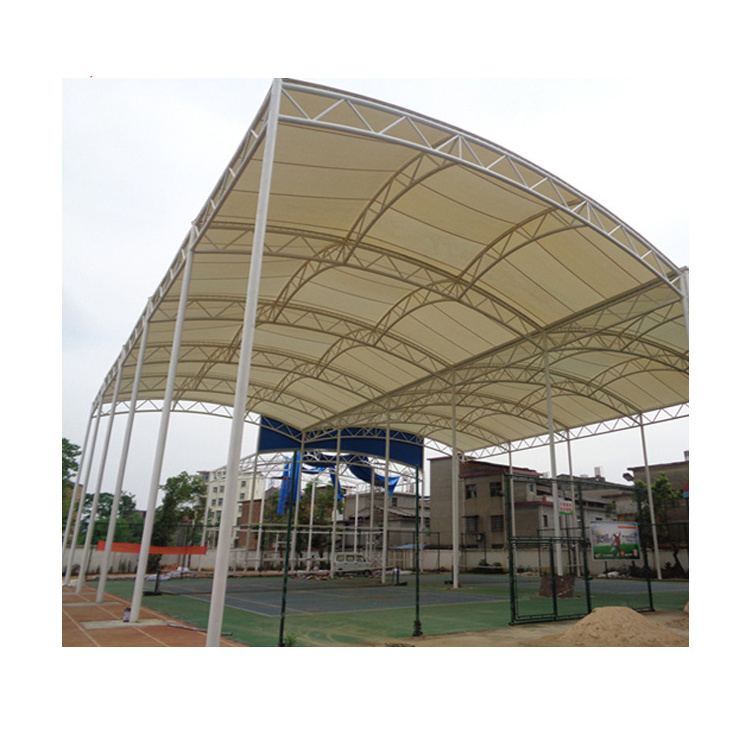 PVDF Tensile Membrane Steel Truss Steel Structure Basketball Gym/Court Stadium Building