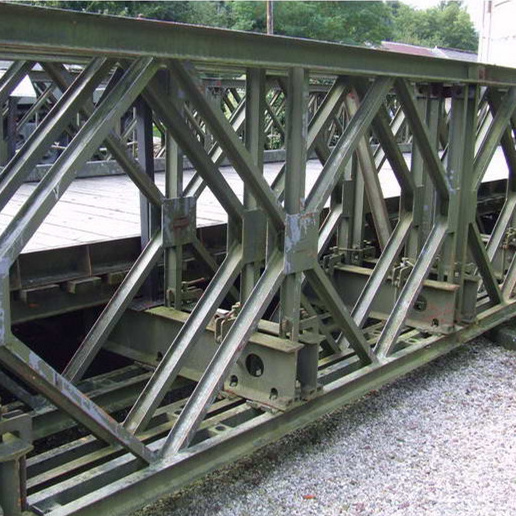 Prefabricated Steel Structure Bailey Bridge Triple Truss Single Storey Mabey Bridge Modular Panel Bridge