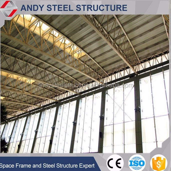 Used steel trusses for airport building roofing sale