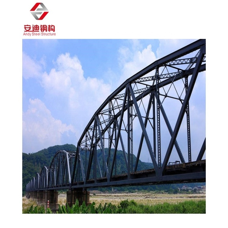 Manufacturer Prefab Galvanized Steel Truss Structure Beam Bridge Steel Frame Bridge