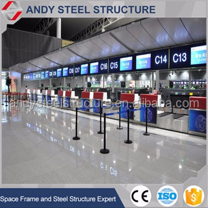 Used steel trusses for airport building roofing sale