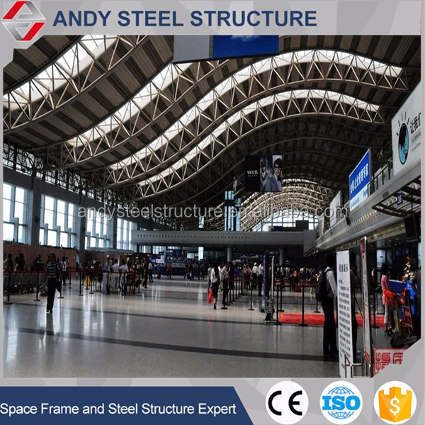 Used steel trusses for airport building roofing sale