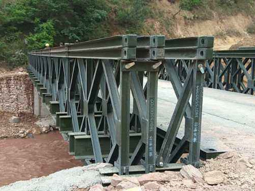 Prefabricated Steel Structure Bailey Bridge Triple Truss Single Storey Mabey Bridge Modular Panel Bridge