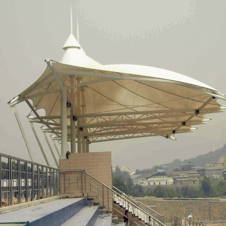 Cost-effective Stadium Bleachers Roof Tensile Membrane Structure