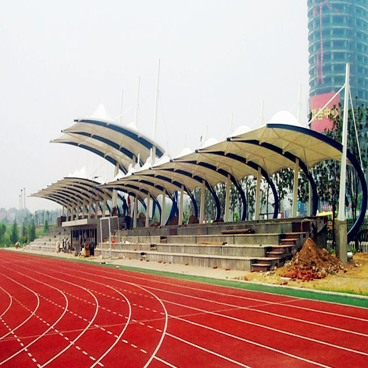 Cost-effective Stadium Bleachers Roof Tensile Membrane Structure