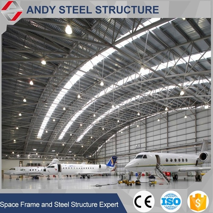 Customized size pre-made aircraft hangar building kits with the best quality