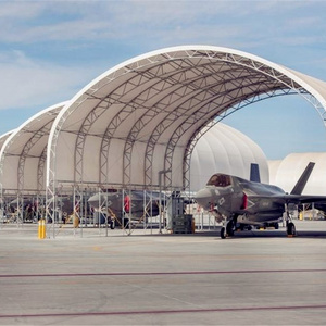 Low cost aircraft hangar shed dome roof steel roof structure