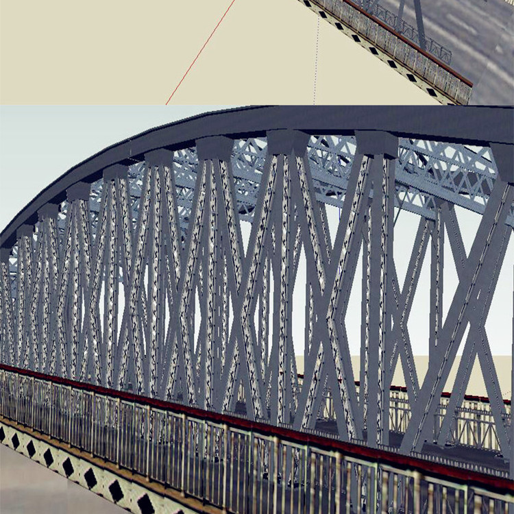 Space truss frame used steel structure bailey bridge for sale