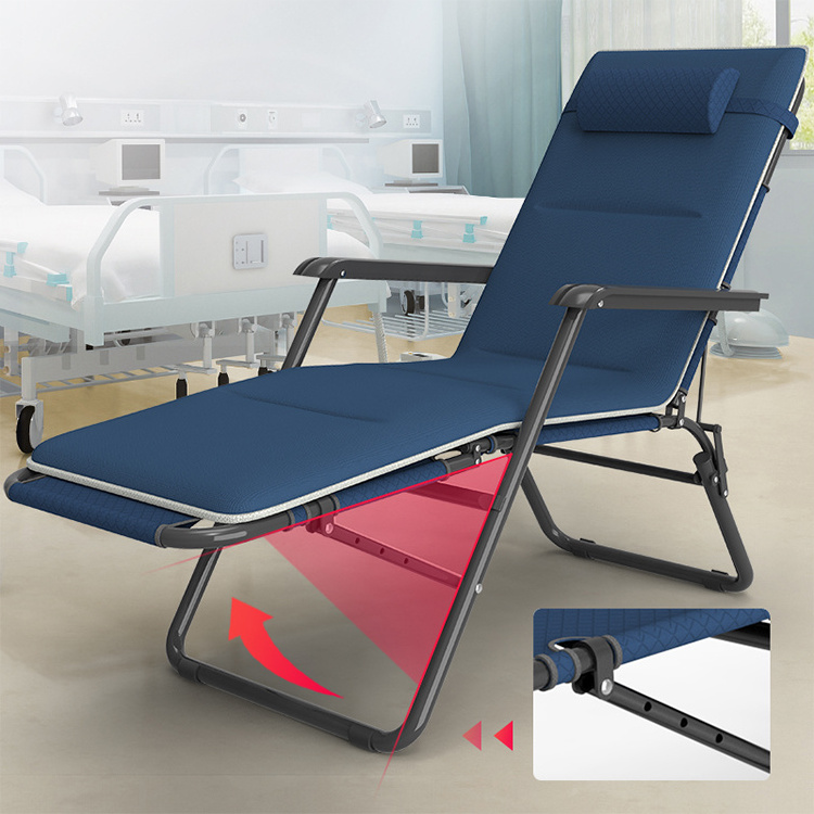 Light Weight Portable Adjustable Cheap Metal lounge Folding Bed Recliner Zero Gravity Beach Chairs with Footrest