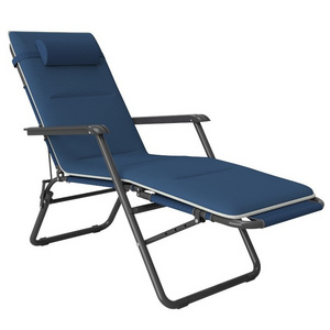 Outdoor Dual-Purpose Portable  Adjustable Foldable Cheap Metal Lounge  Zero Gravity Chair Beach Chairs Bed Recliner