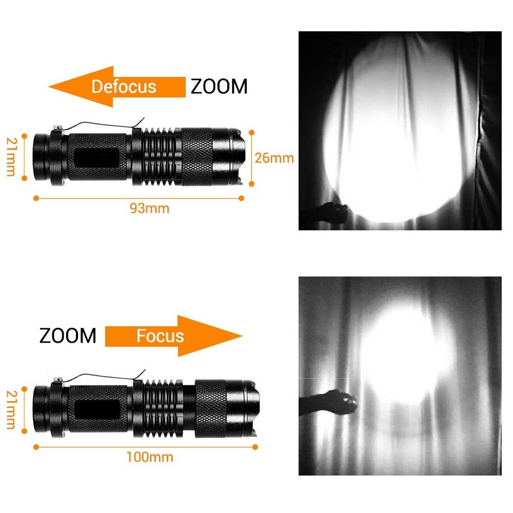 ANEKIM MINI 5W  850nm Infrared Illuminator IR 940nm Torch AA Battery SK68 Tactical Led Torch Waterproof Zoom  Outdoor Flashlight