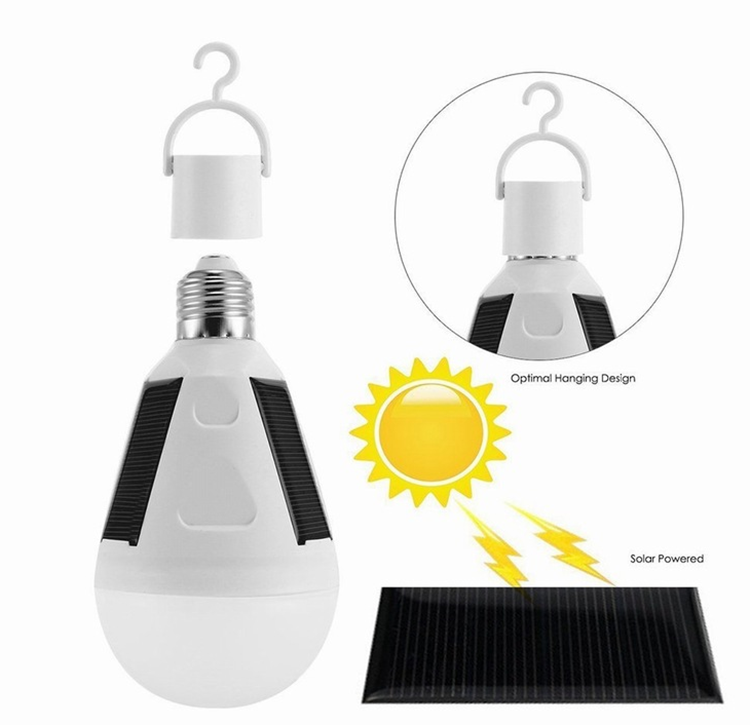 Rechargeable solar portable lamp solar led light bulb made in china