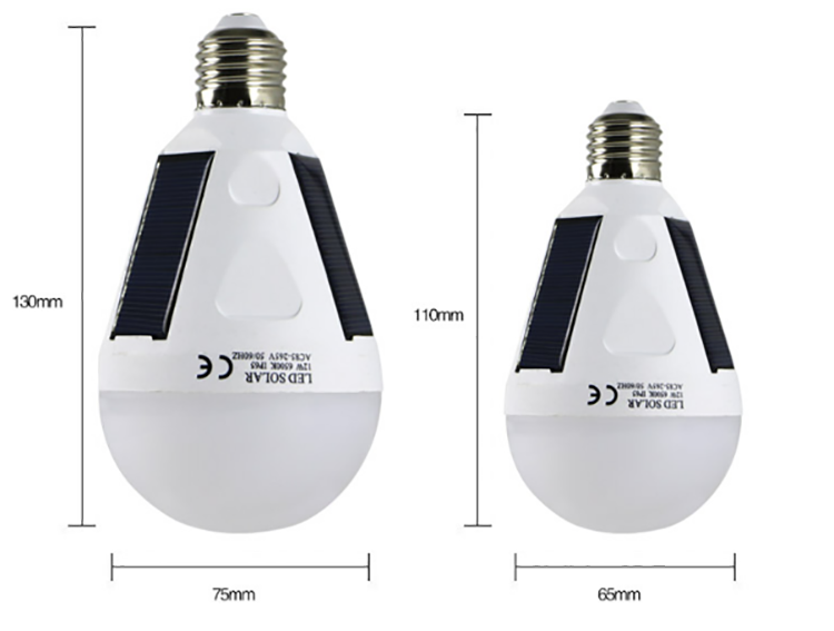 China manufacturer CE ROHS 12w solar powered light bulb