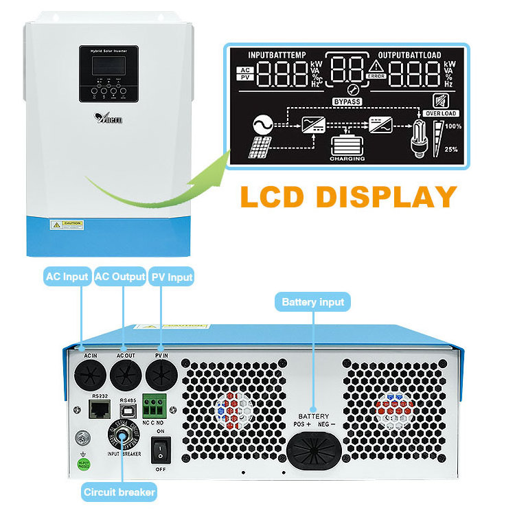 High efficiency rechargeable power inverter with battery