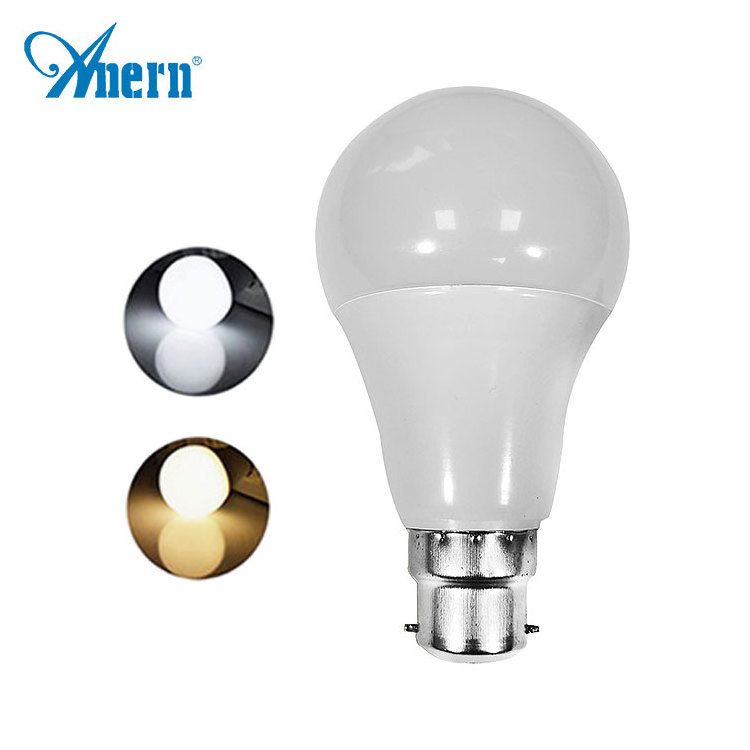 Anern aluminum CE RoHS milk cover 5W 7W 9W 12v dc led light bulb