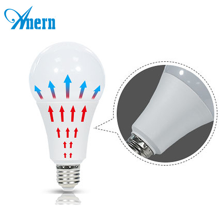 Anern aluminum CE RoHS milk cover 5W 7W 9W 12v dc led light bulb